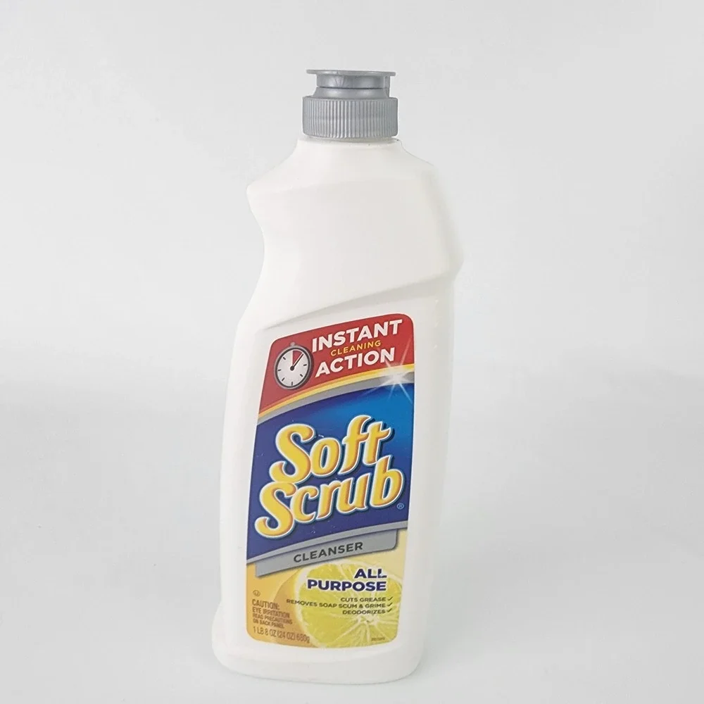Soft Scrub‎ LEMON Scent Heavy Duty Cleaner 24 oz. Deodorizes Tough Stains 000865